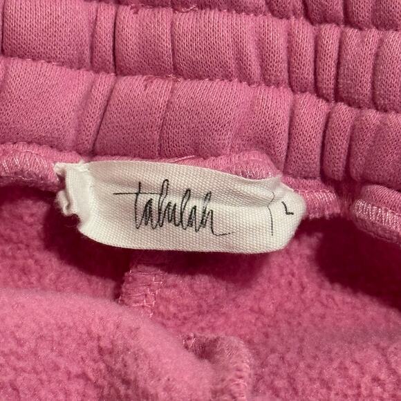 👚 Pink Sweatshirt and Sweatshorts Set Malibu Athletics Comfy Large - Picture 5 of 7